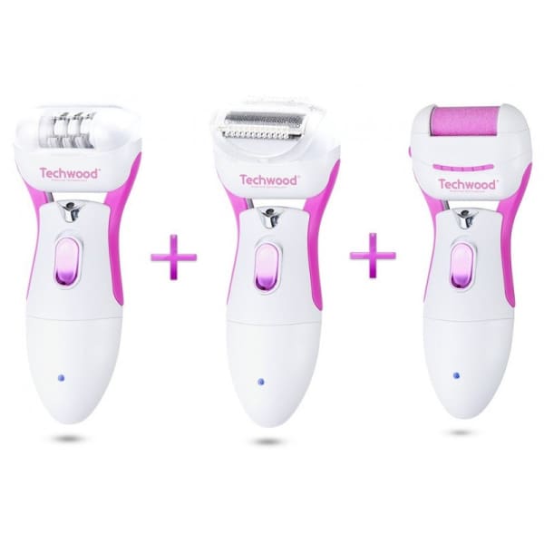 Epilateur TECHWOOD 3en1 Blanc & Rose (TREP-351) Epilateur TECHWOOD 3en1 Blanc & Rose (TREP-351)